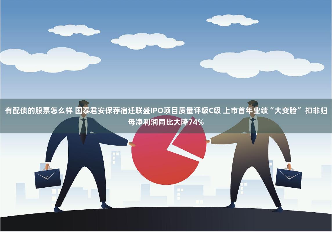 有配债的股票怎么样 国泰君安保荐宿迁联盛IPO项目质量评级C级 上市首年业绩“大变脸” 扣非归母净利润同比大降74%